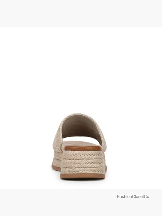 Espadrille Slide Sandals with 2\